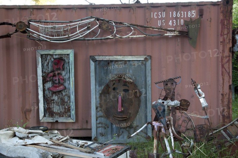 Charlie Lucas makes his art from materials that others have discarded 2010