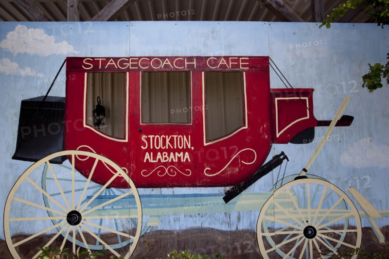 Historic Stagecoach Cafe sign  2010