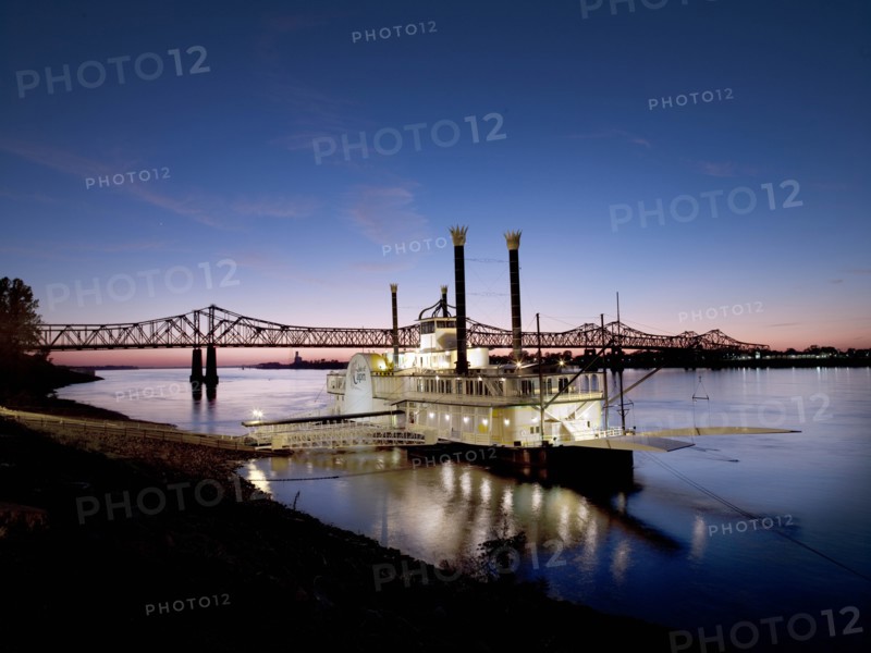 Casino Boat on the Mississippi River, Natchez, Mississippi 2008