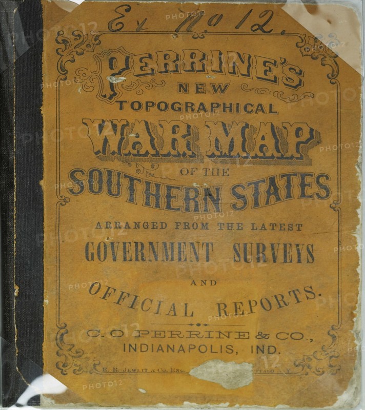 Map found with John Wilkes Booth in his escape attempt 1865