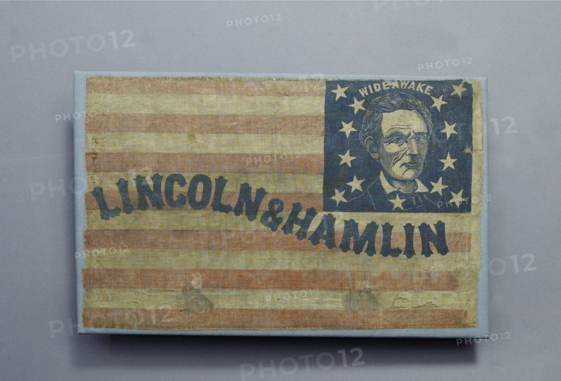 Political Advertisement for the Lincoln-Hamlin ticket 1861