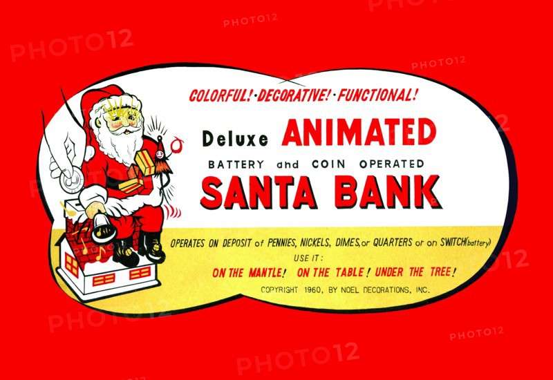 Animated Santa Bank 1950