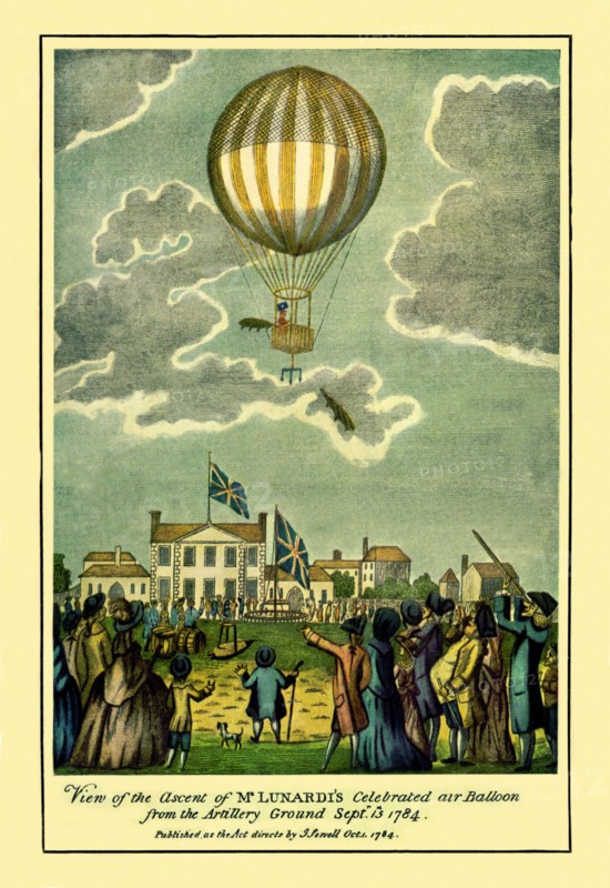 Ascent of Lunardi's Balloon
