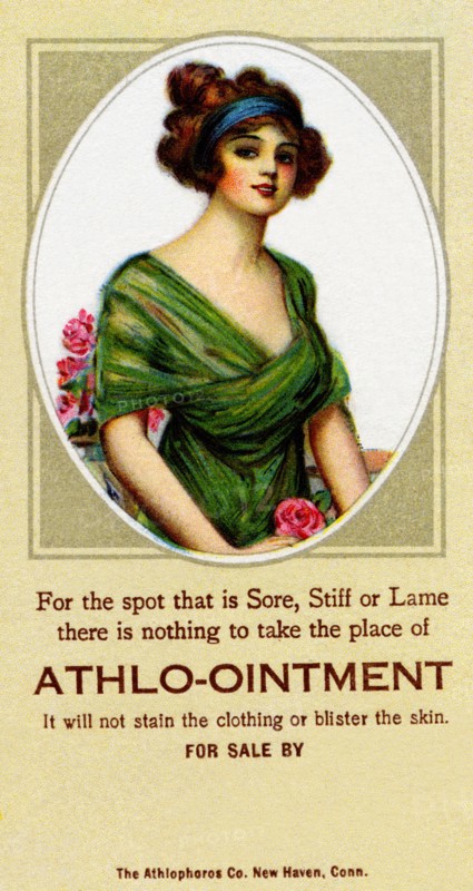 Athlo - Ointment for Croup, Cold or Sore Throat 1890