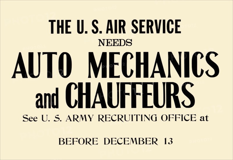 Auto Mechanics and Chauffeurs 1917