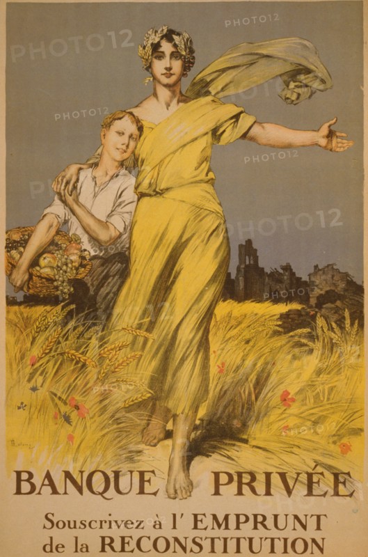 Banque Privée. Souscrivez á l'emprunt de la Reconstitution 1920
