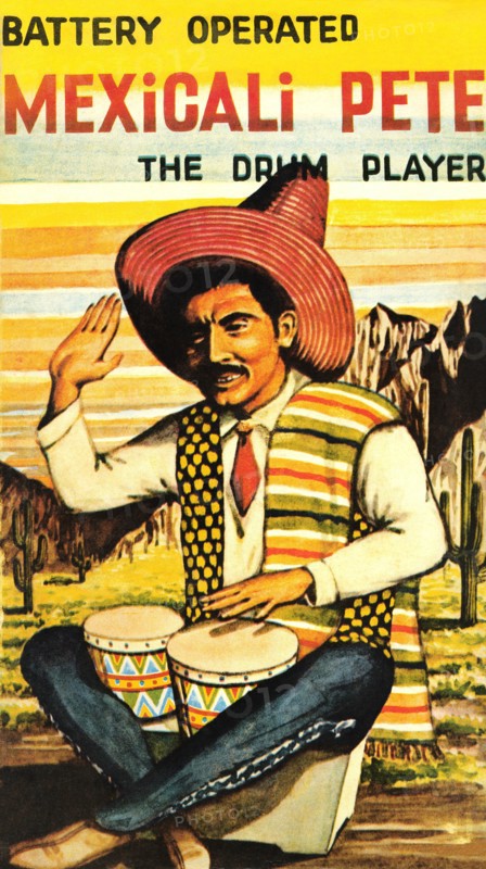 Battery Operated Mexicali Pete; The Drum Player 1950