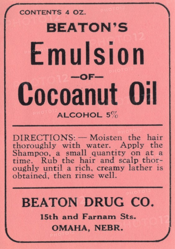 Beaton's Emulsion of Cocoanut Oil 1920