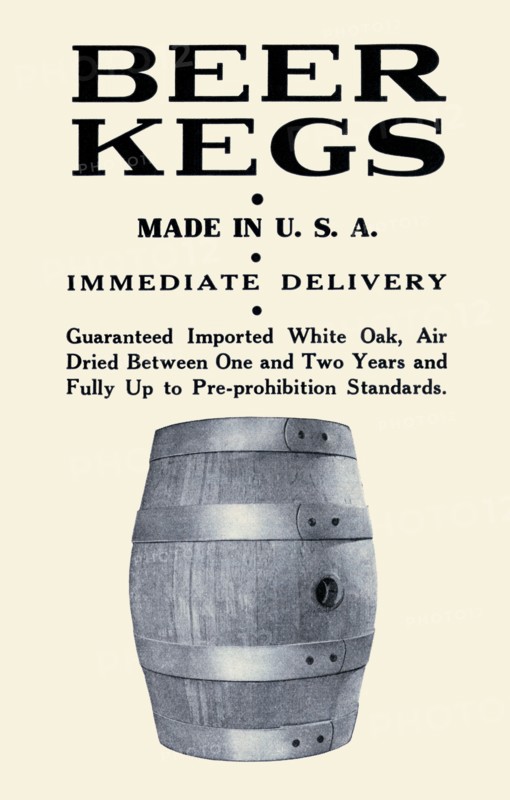 Beer Kegs 1933