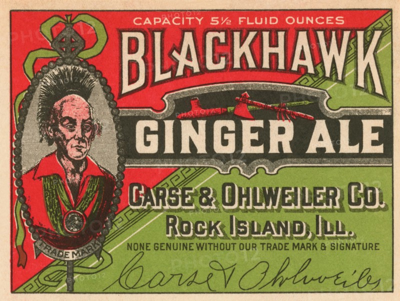 Blackhawk Ginger Ale 1920