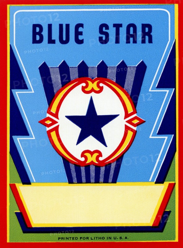 Blue Star Broom label