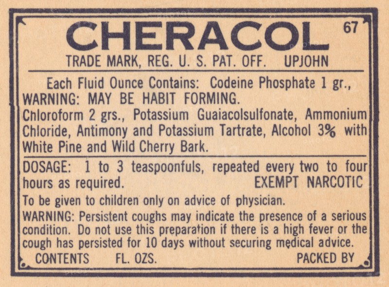 Cheracol 1920