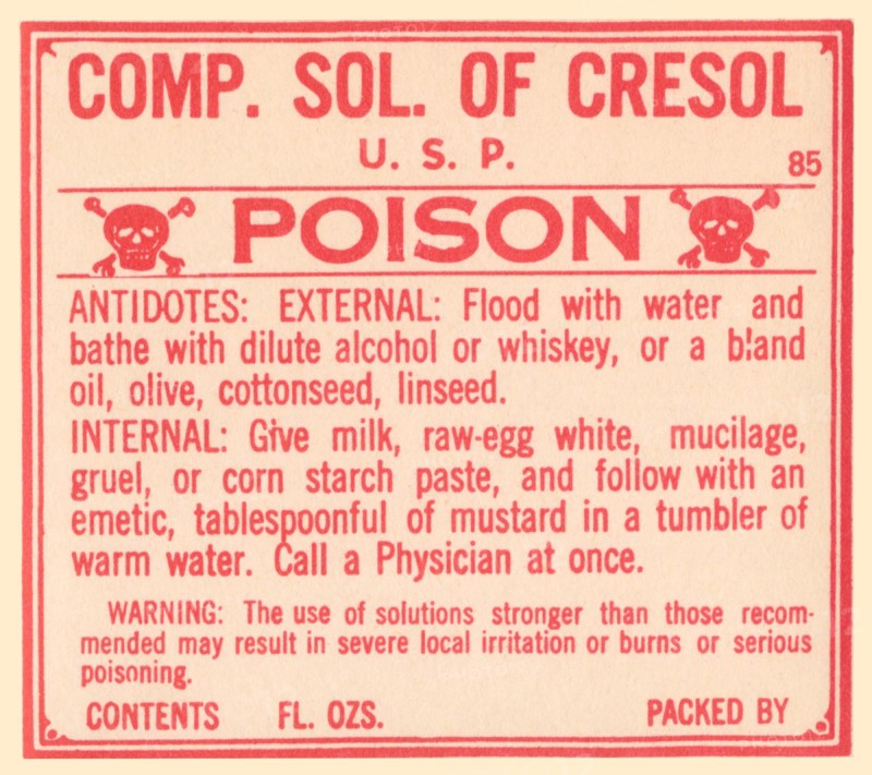 Comp. Solution of Cresol 1920