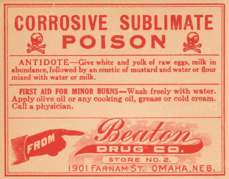 Corrosive Sublimate - Poison 1920