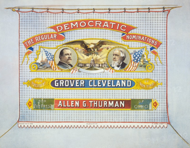Democratic nominations For President, Grover Cleveland of New York. For Vice Pres't, Allen G. Thurman of Ohio. 1888
