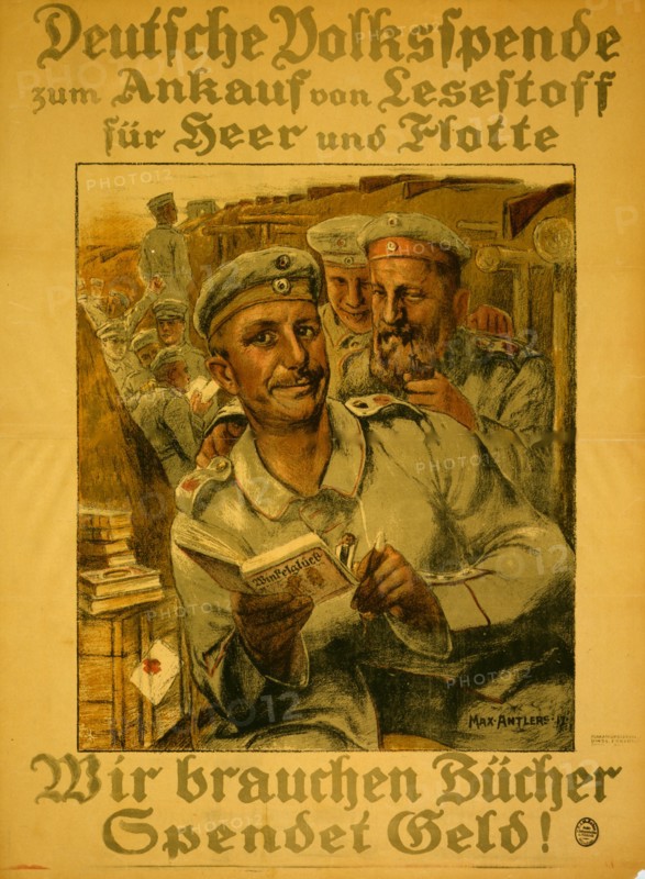 Deutsche Volksspende zum Ankauf von Lesestoff für Heer und Flotte; Donations for Reading Material for the Army & Navy 1917