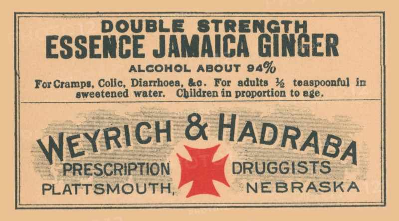 Double Strength Essence Jamaica Ginger 1920