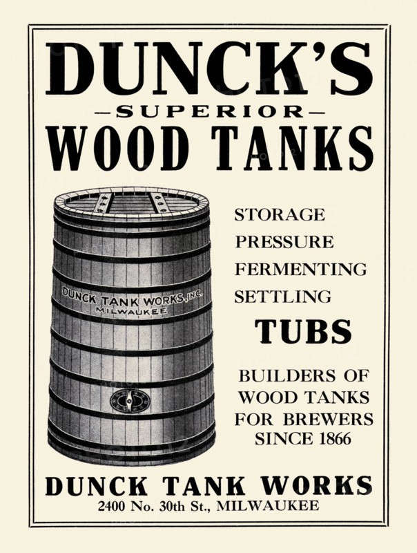 Dunck Tank Works 1933