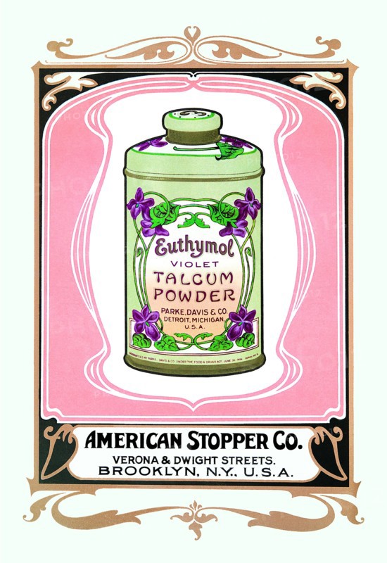 Euthymol Violet Talcum Powder 1900