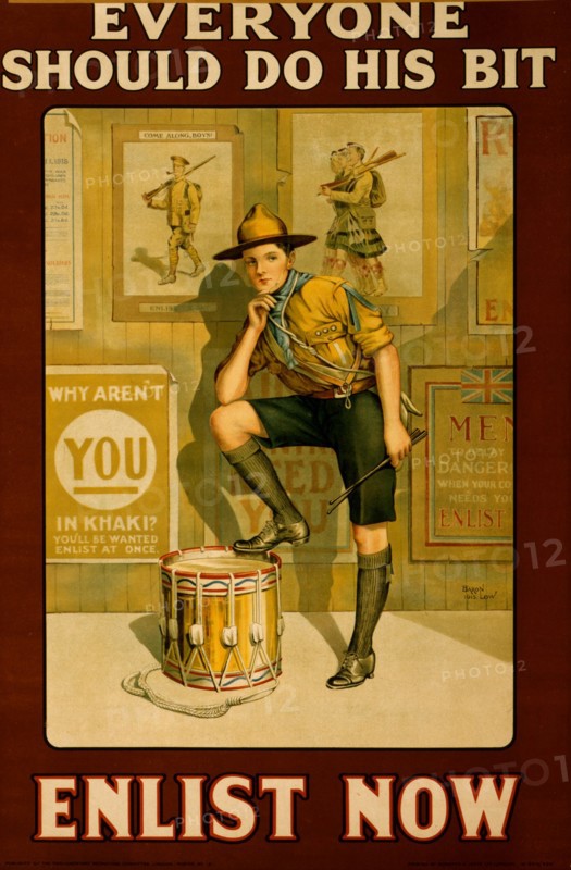 Everyone should do his bit. Enlist now / Baron Low 1915 1915