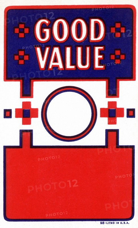 Good Value Broom Label