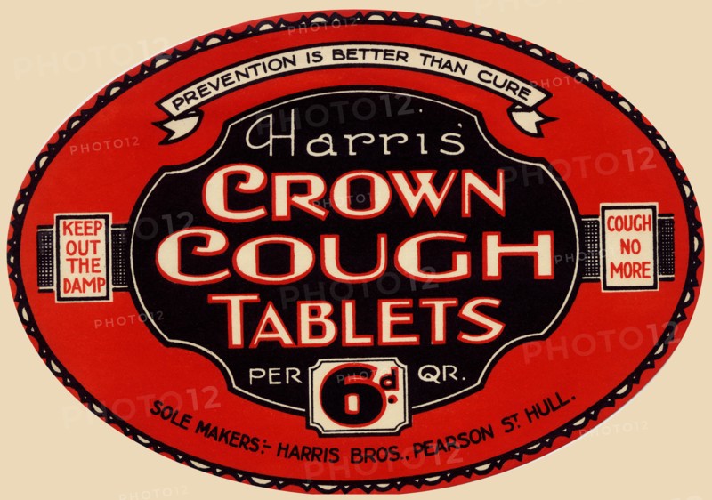 Harris' Crown Cough Tablets 1920