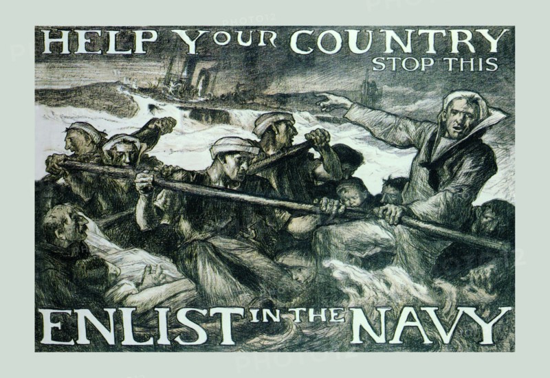 Help Your Country Stop This. Enlist in the Navy