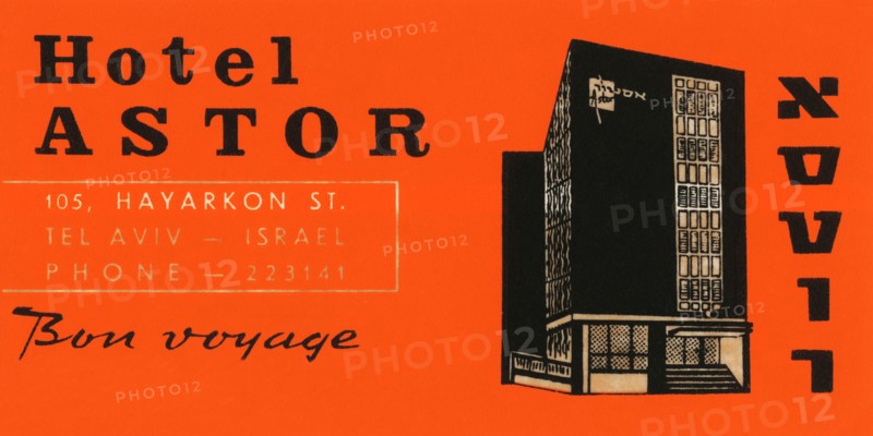 Hotel Astor Luggage Label