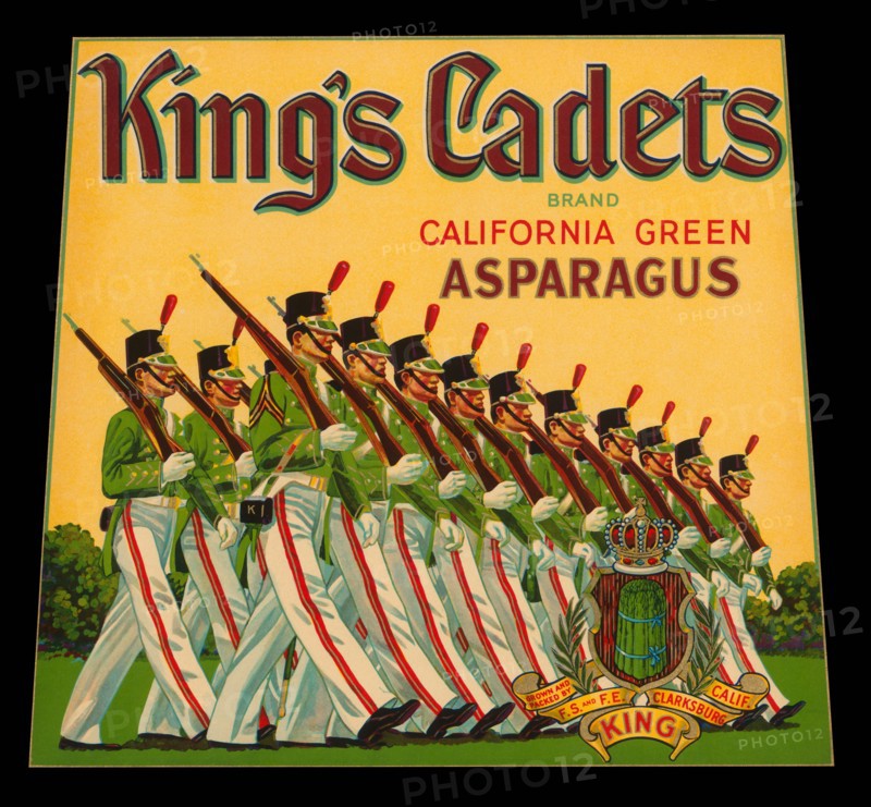 King's Cadets California Green Asparagus 1930