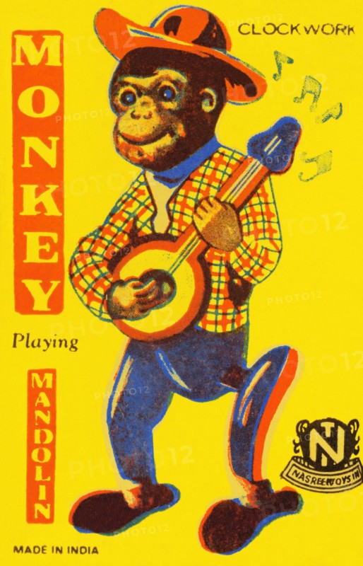 Monkey Playing Mandolin 1950