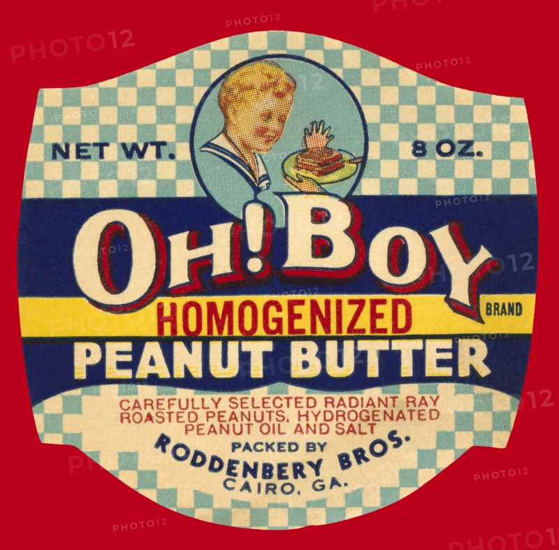Oh! Boy Homogenized Peanut Butter 1934