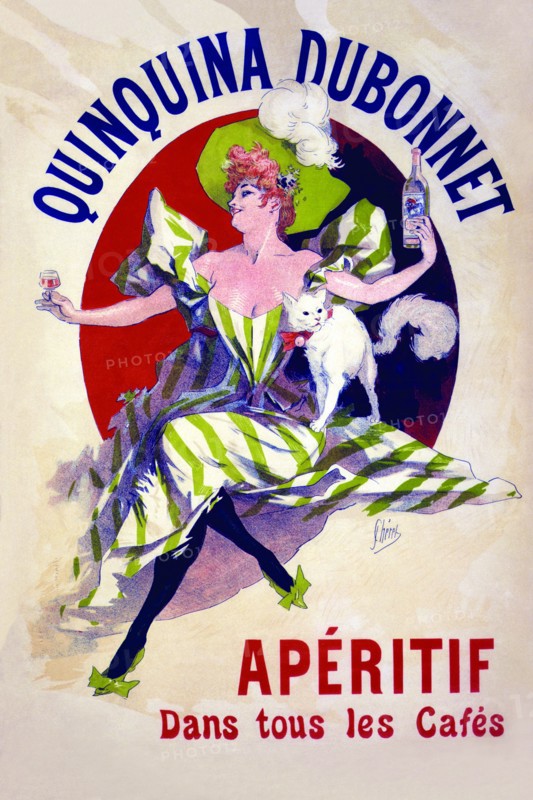 Quinquina Dubonnet apéritif dans tous les cafés  1895