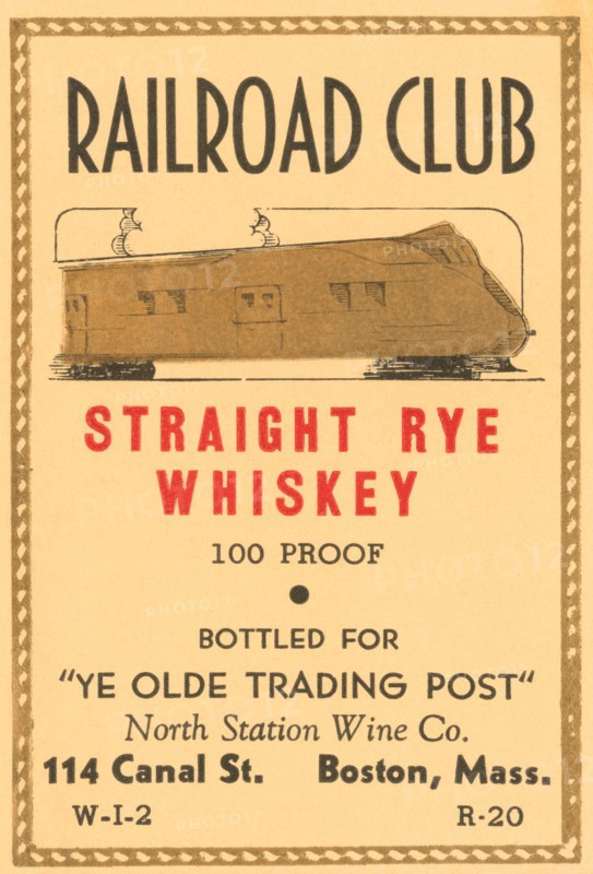 Railroad Club Straight Rye Whiskey