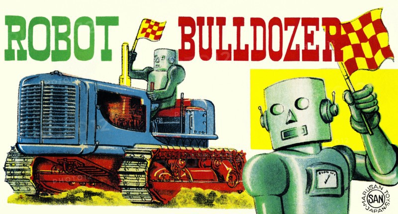 Robot Bulldozer 1950