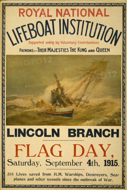 Royal National Lifeboat Institution, Lincoln Branch, Flag day, Saturday, September 4th, 1915 1915