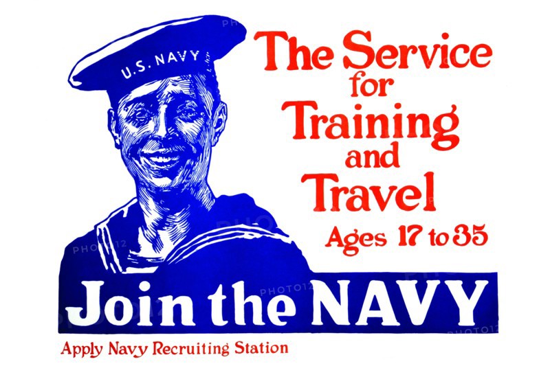 The service for training and travel - Ages 17 to 35 - Join the Navy - Apply Navy recruiting station 1917
