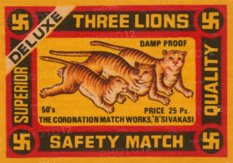 Three Lions Safety Match