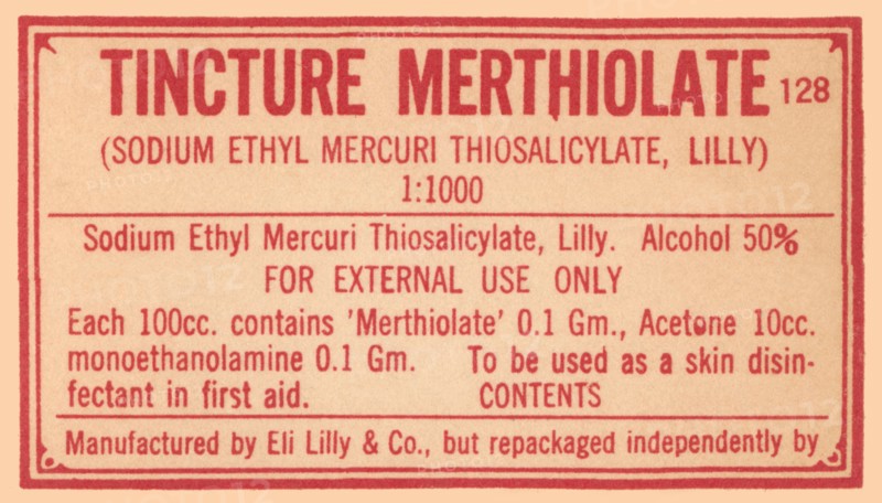 Tincture Merthiolate 1920