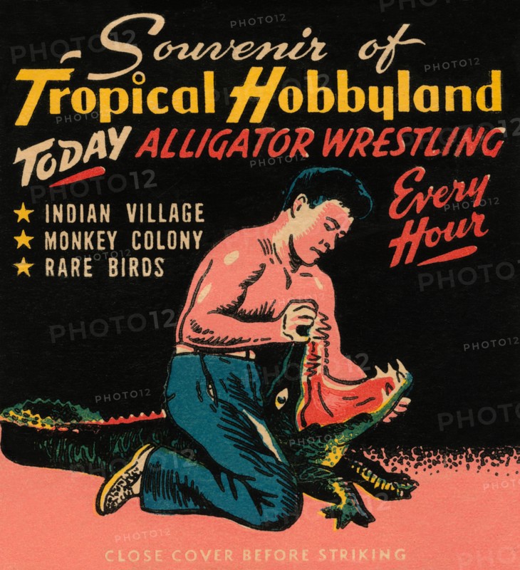 Tropical Hobbyland - Alligator Wrestling 1930