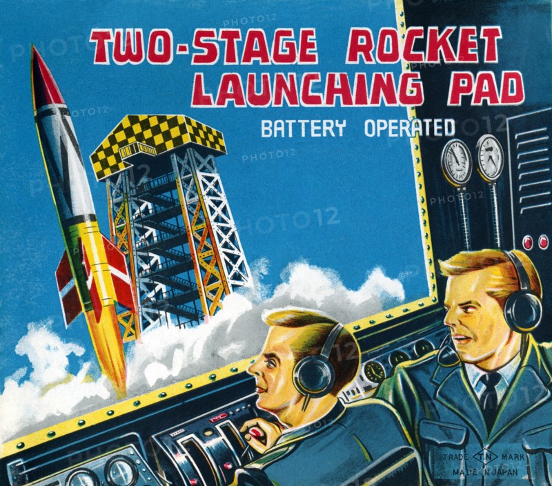 Two-Stage Rocket Launching Pad 1950