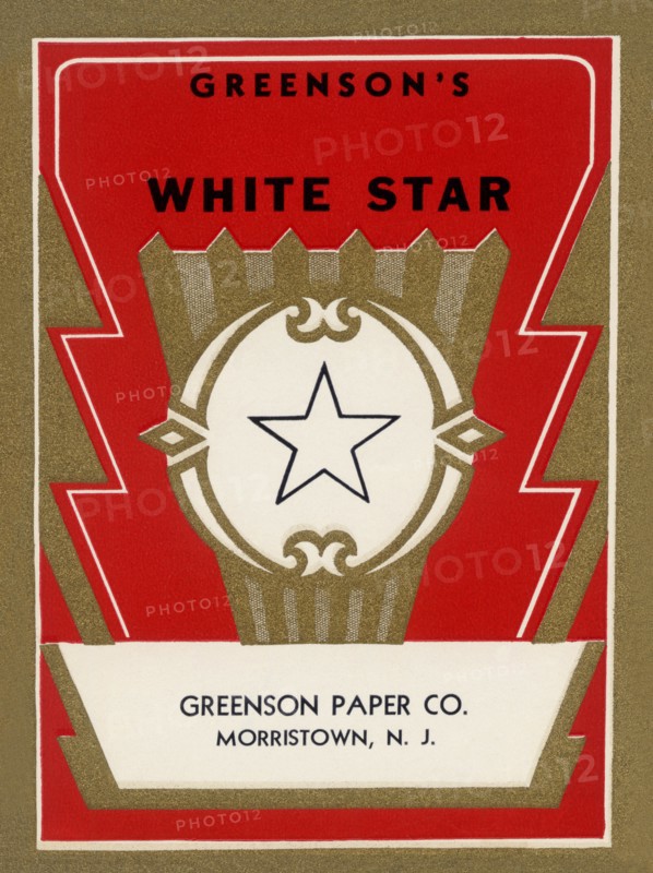 White Star Broom Label