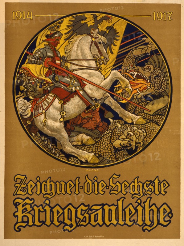 Zeichnet die sechste Kriegsanleihe, 1914-1917;  Subscribe to the 6th War Loan. 1917