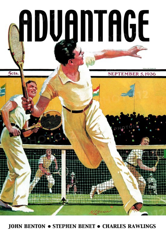 Men Play Tennis 1936