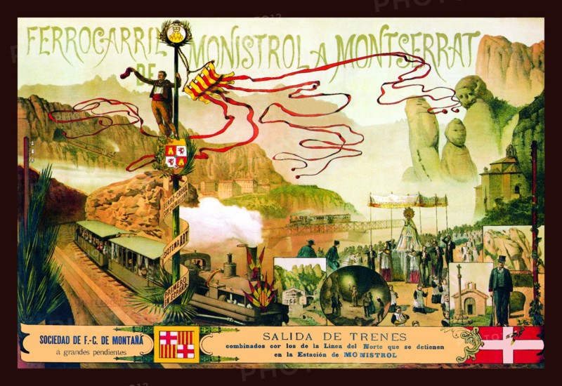 Ferrocaril de Monistrol a Montserrat 1888
