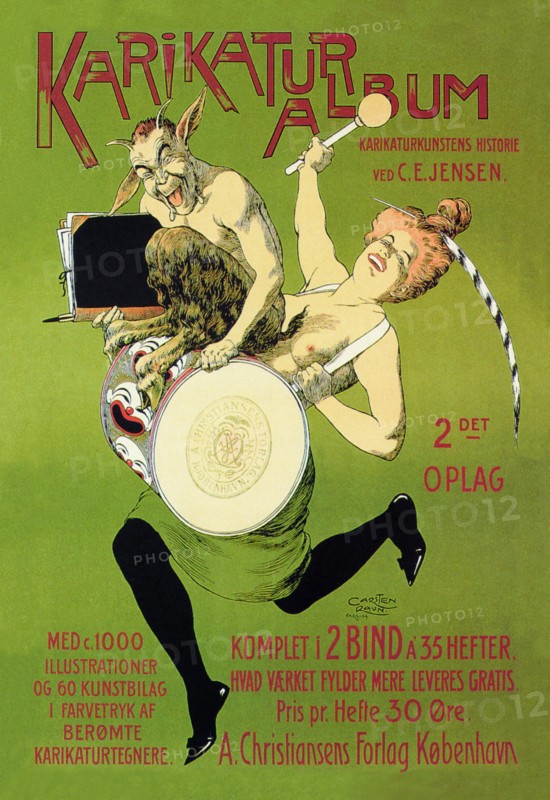 Woman and Pan with Drum 1904