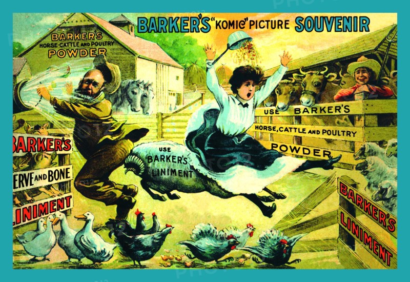 Barker's "Komic" Picture Souvenir: Farm Ruckus 1879