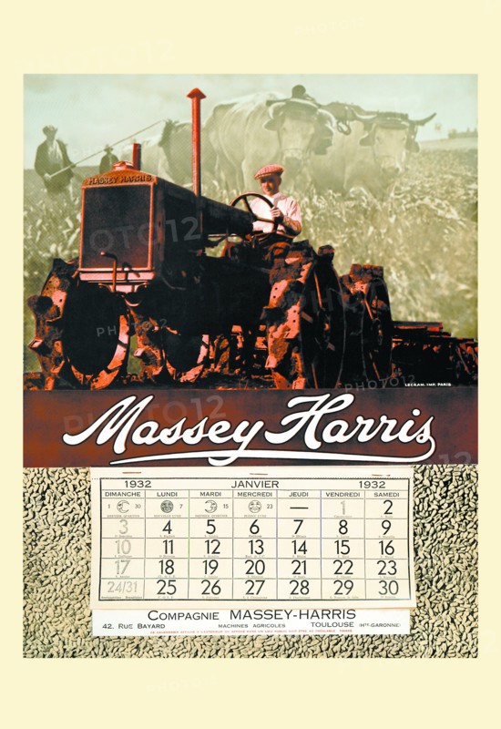 Massey Harris Calendar 1932
