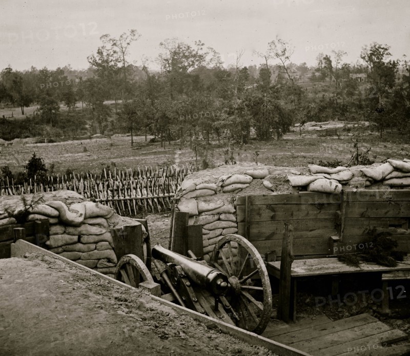 Atlanta, Georgia. Interior view of Confederate fort, east of W. & A. Railroad 1864