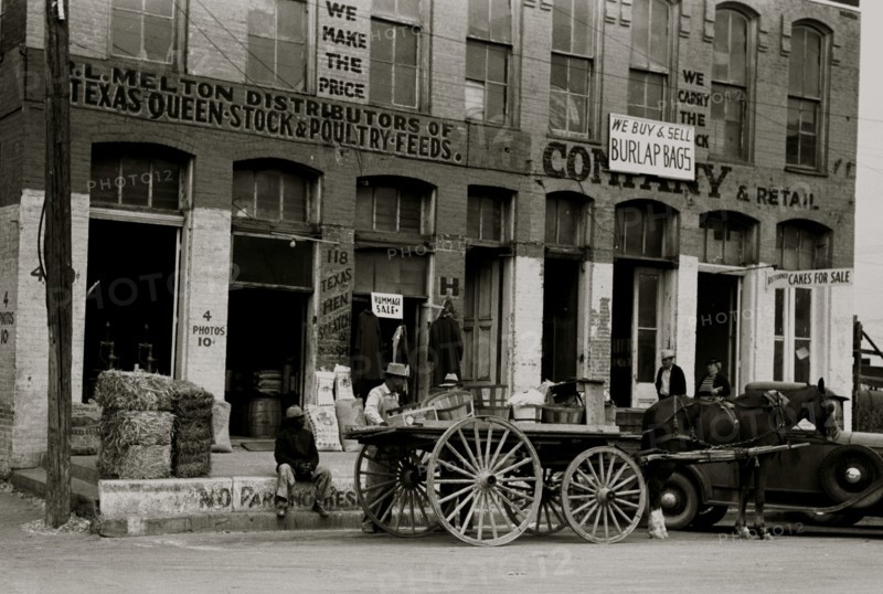Farmers' supply store, Waco, Texas 1938