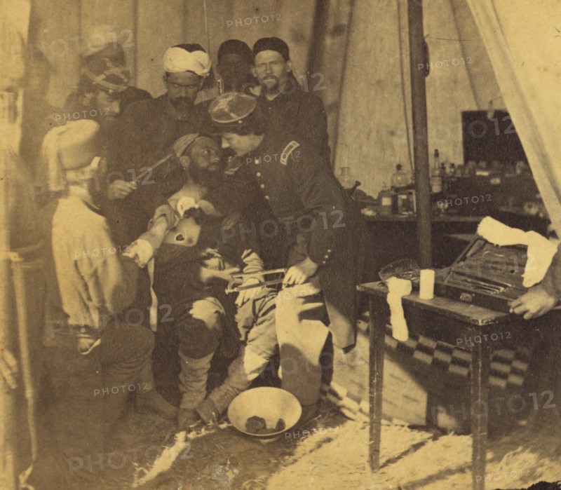 George Stacy, Hospital scene at Fortress Monroe, Va. 1861